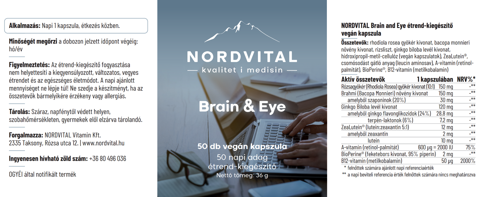 Brain and Eye lágyzselatin kapszula - 50db